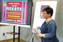  Zdjęcie prezentuje spotkanie z cyklu „Kobieta w podróży”. Które odbyło się 12.03.2024 r. w Gminnej Bibliotece Publicznej w Końskowoli. 