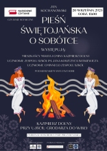 Zdjęcie prezentuje plakat zapraszający na Narodowe Czytanie do Kazimierza Dolnego, które odbędzie się 20 września 2025 r. o godzinie 13.00 przy ujściu Grodarza do Wisły.